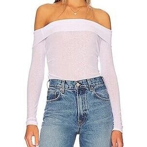 XXS REVOLVE All The Ways White Off the Shoulder Top